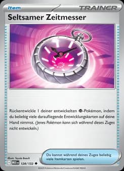 Seltsamer Zeitmesser card in German