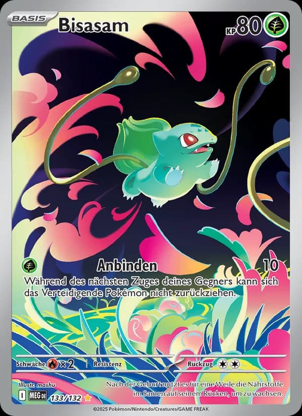 Bisasam card in German