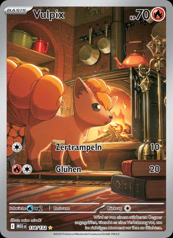 Vulpix card in German