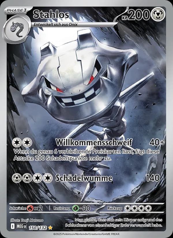 Stahlos card in German
