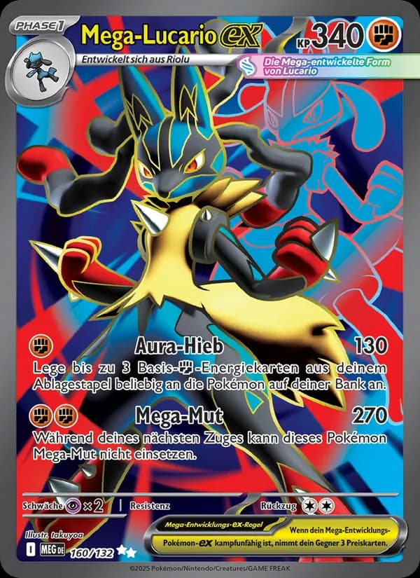 Mega-Lucario-ex card in German