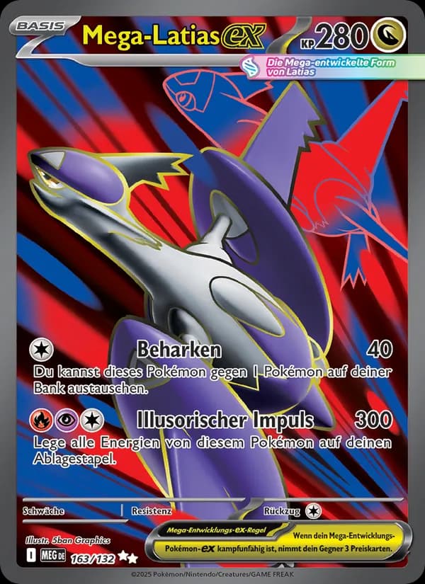Mega-Latias-ex card in German