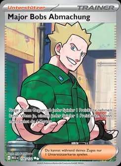 Major Bobs Abmachung card in German