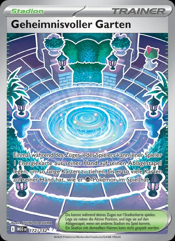 Geheimnisvoller Garten card in German