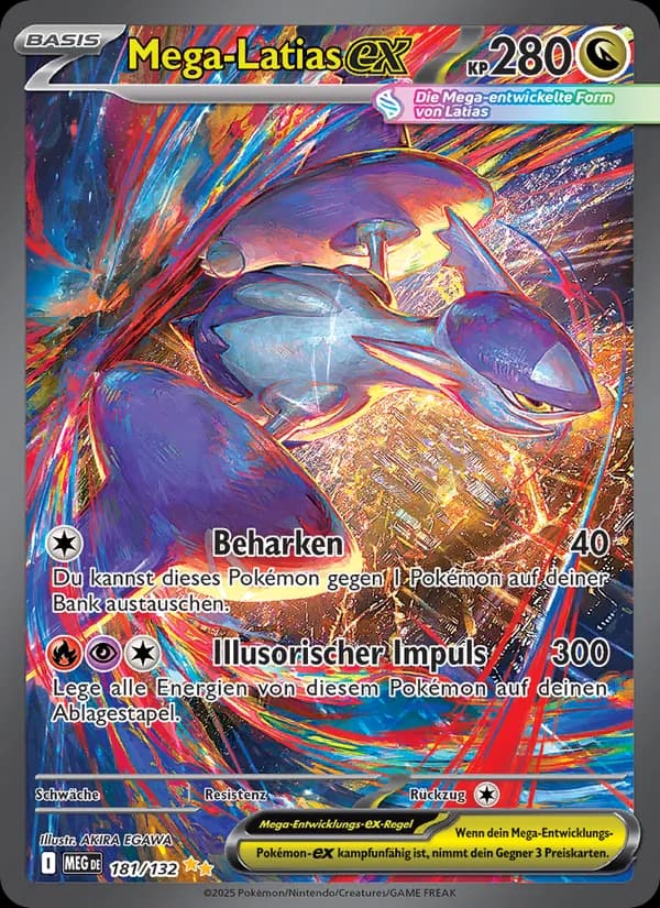 Mega-Latias-ex card in German