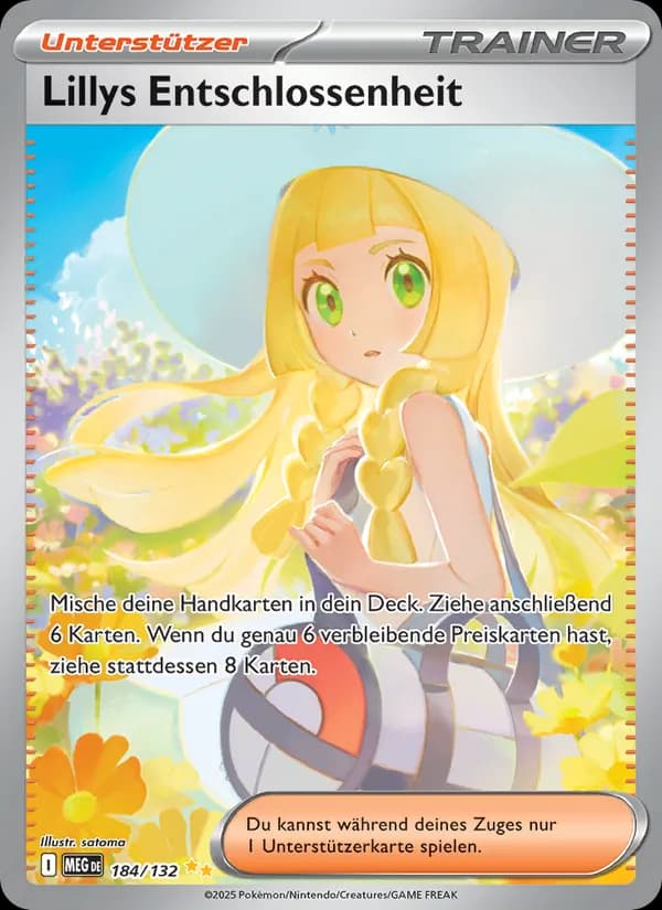 Lillys Entschlossenheit card in German
