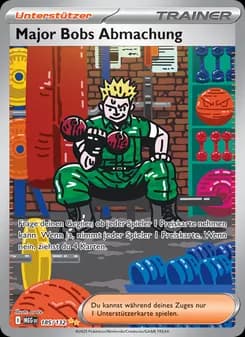 Major Bobs Abmachung card in German