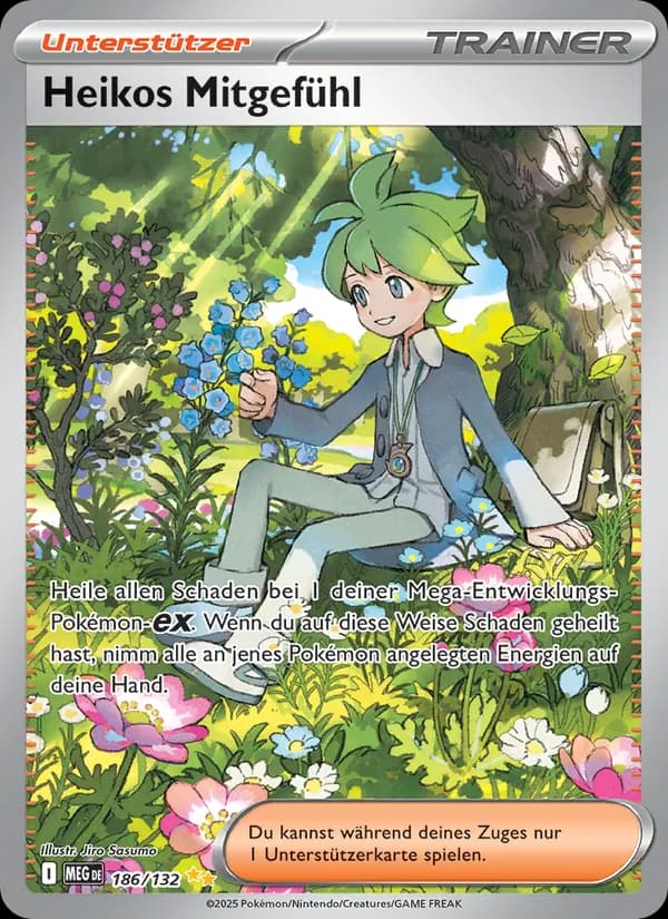 Heikos Mitgefühl card in German
