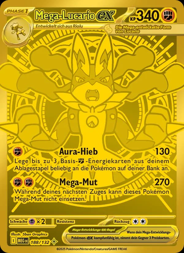 Mega-Lucario-ex card in German