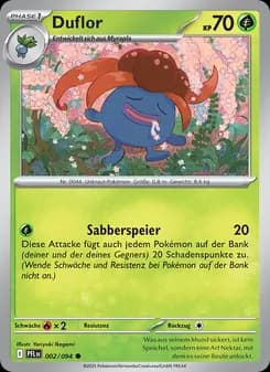 Duflor card in German