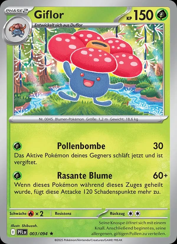 Giflor card in German