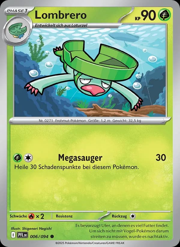 Lombrero card in German