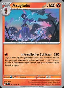 Azugladis card in German