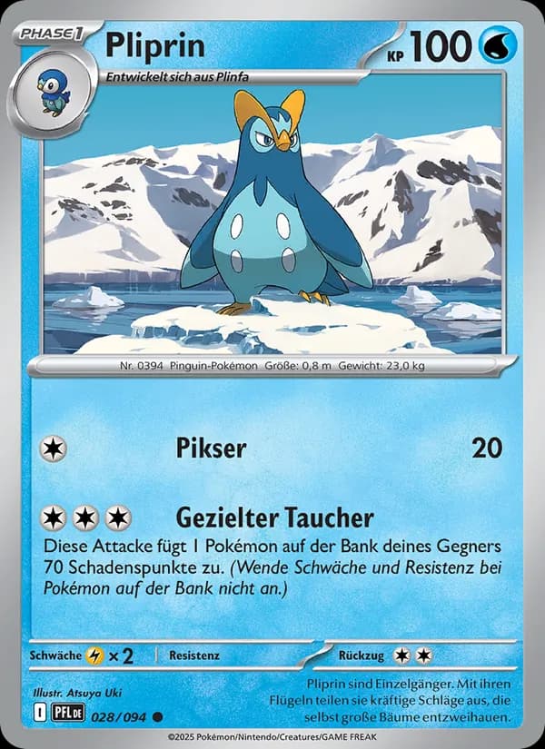 Pliprin card in German