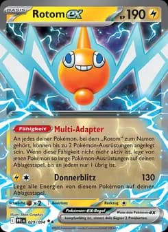 Rotom-ex card in German