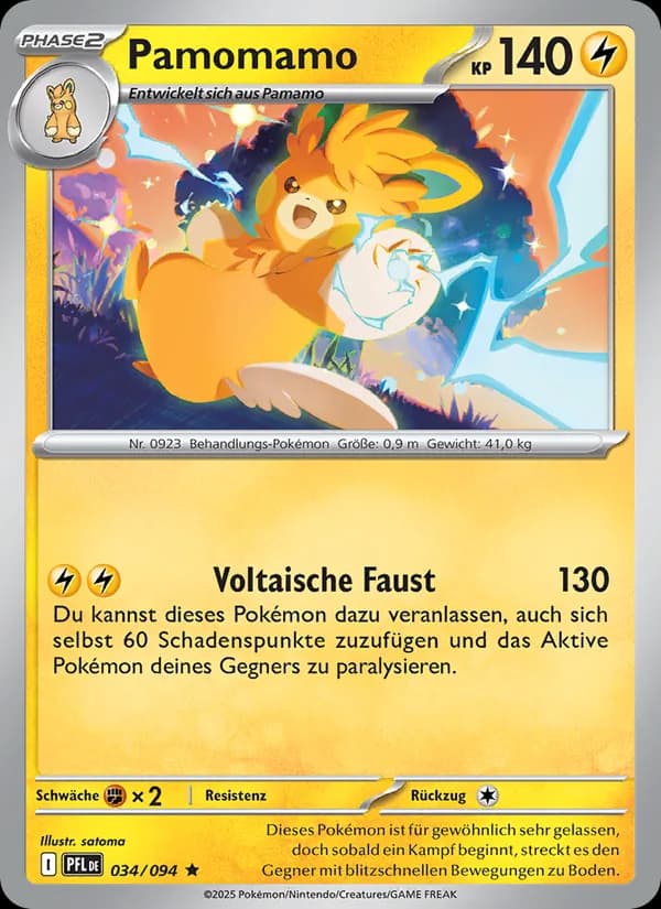 Pamomamo card in German