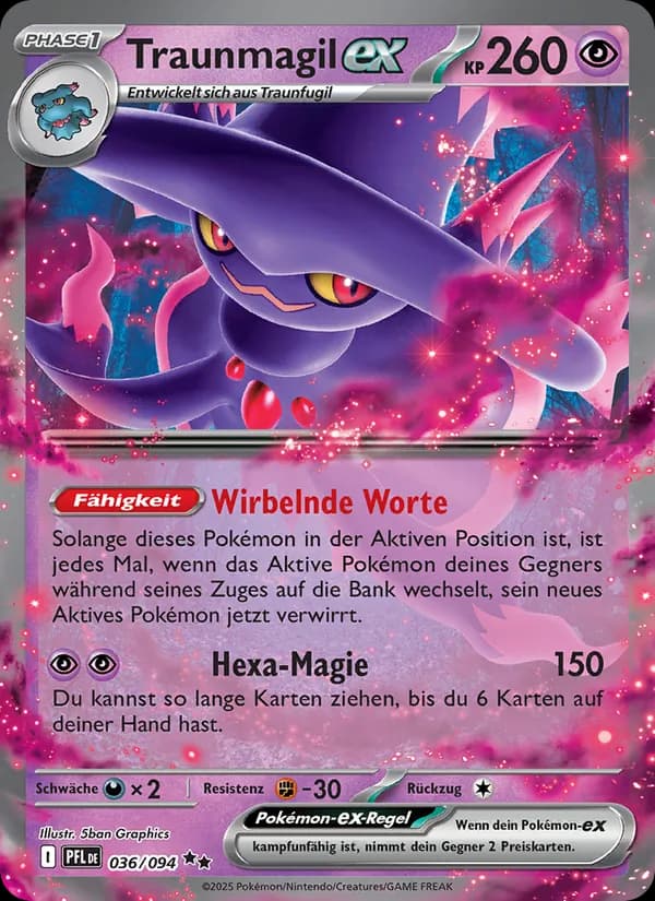 Traunmagil-ex card in German