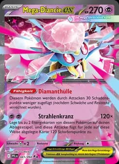 Mega-Diancie-ex card in German