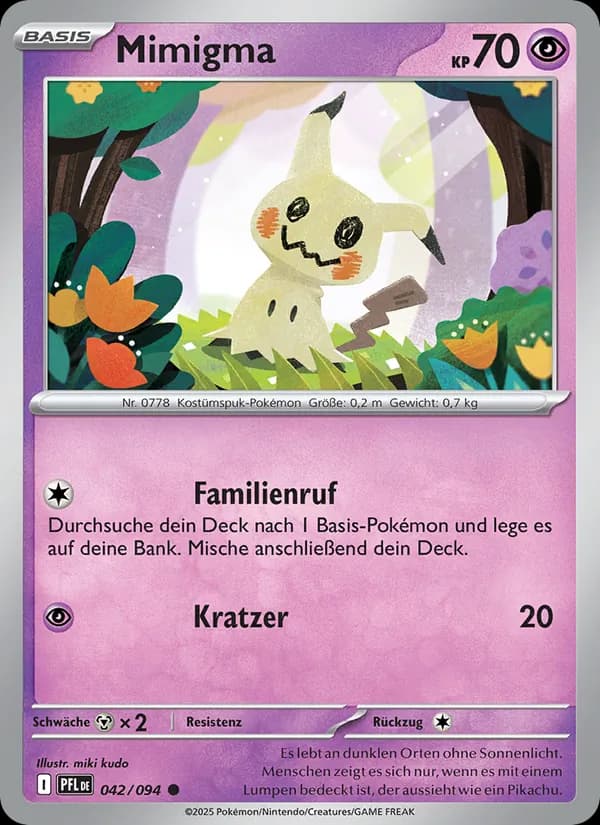 Mimigma card in German