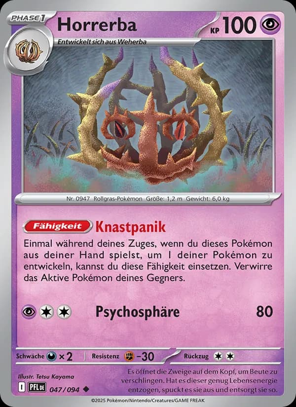 Horrerba card in German