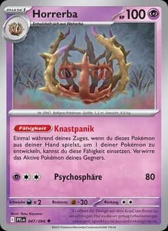 Horrerba card in German
