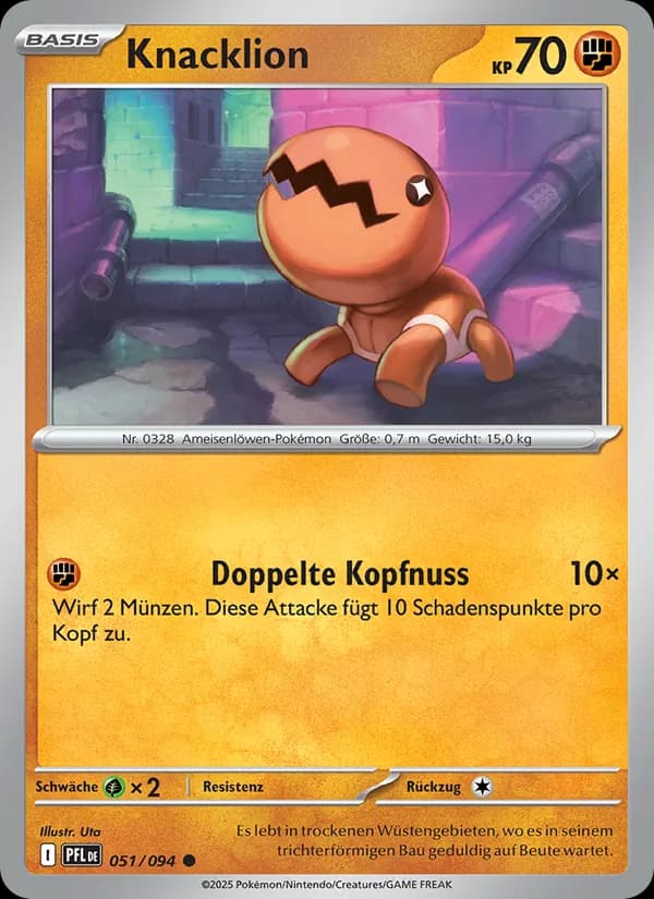 Knacklion card in German