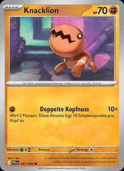 Knacklion card in German