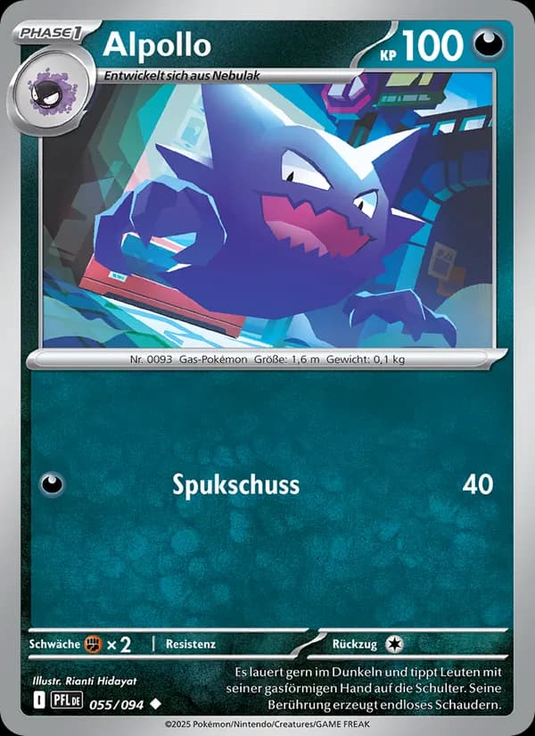 Alpollo card in German