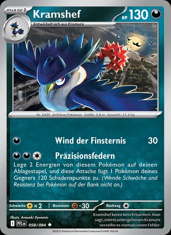 Kramshef card in German