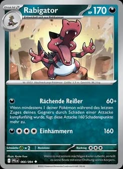 Rabigator card in German