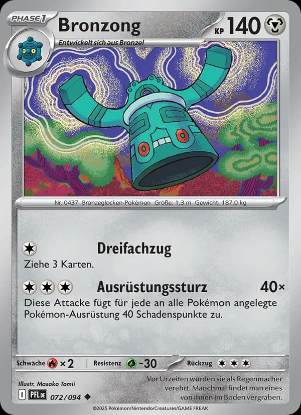 Bronzong card in German