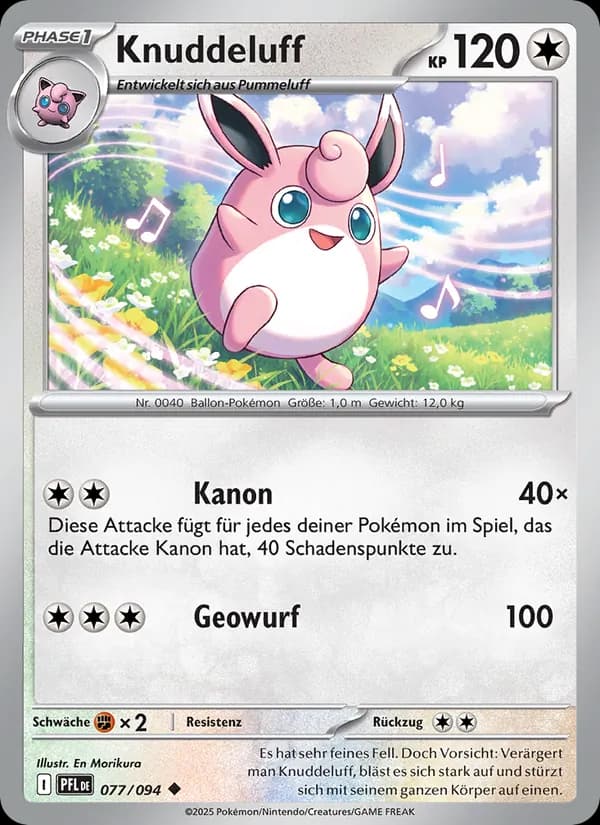 Knuddeluff card in German
