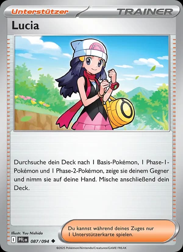 Lucia card in German