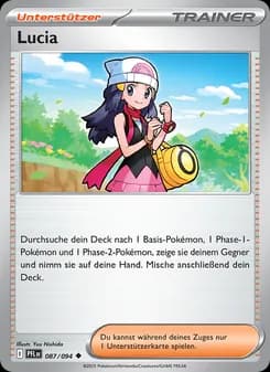 Lucia card in German