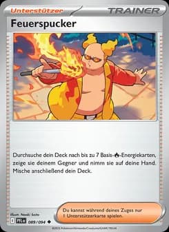 Feuerspucker card in German