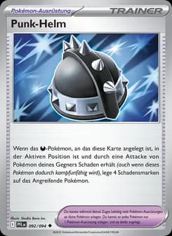 Punk-Helm card in German