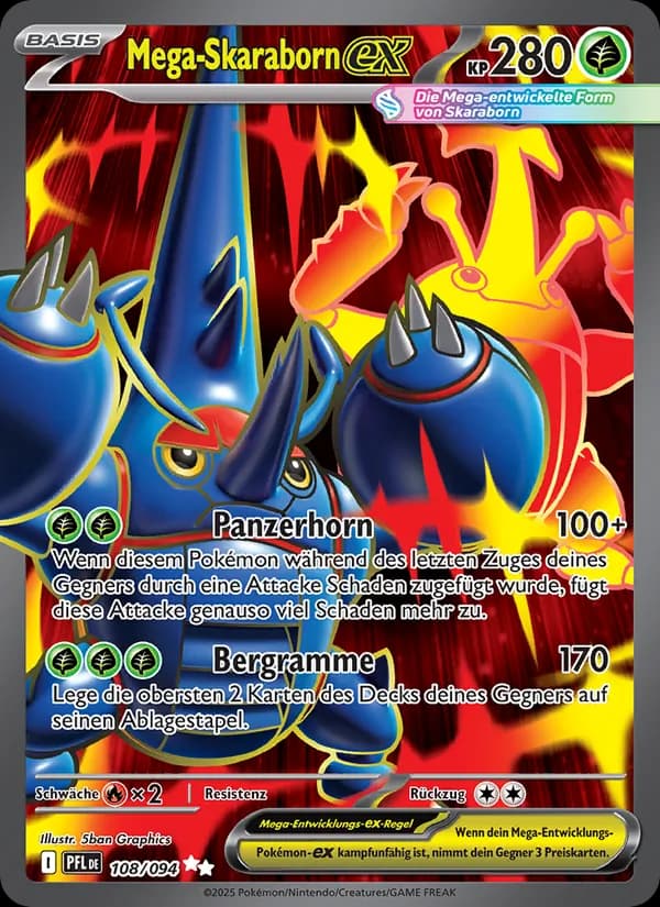 Mega-Skaraborn-ex card in German