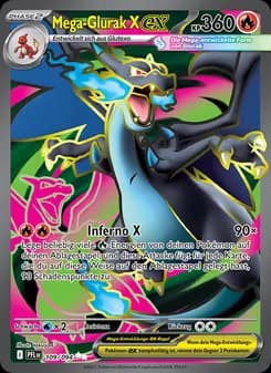 Mega-Glurak X-ex card in German