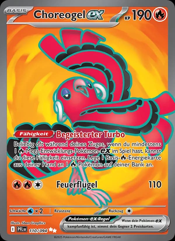 Choreogel-ex card in German