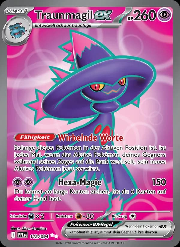 Traunmagil-ex card in German