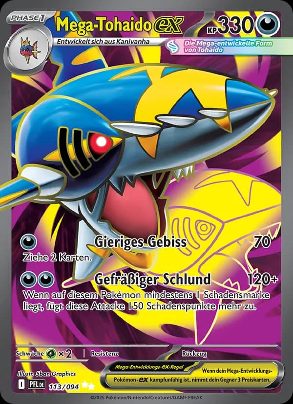 Mega-Tohaido-ex card in German