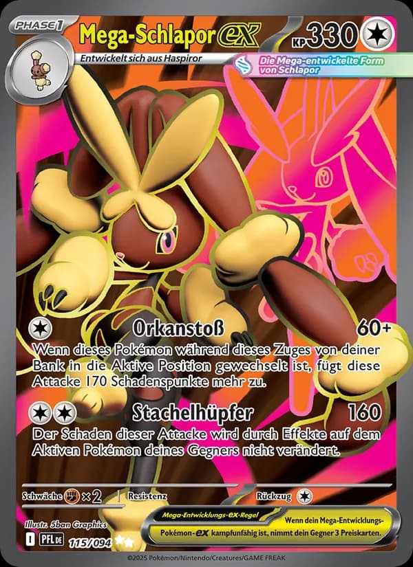 Mega-Schlapor-ex card in German