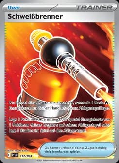 Schweißbrenner card in German