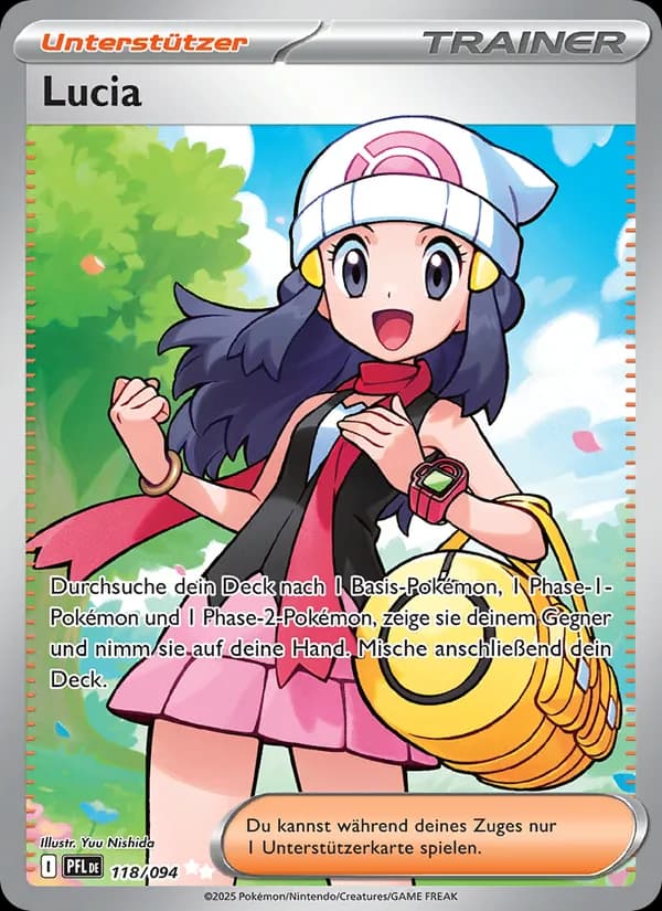 Lucia card in German