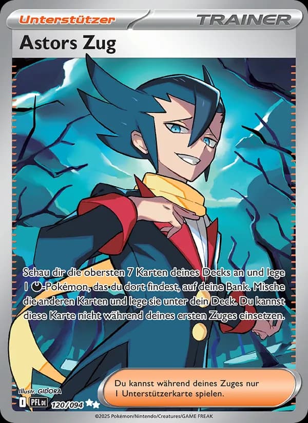 Astors Zug card in German