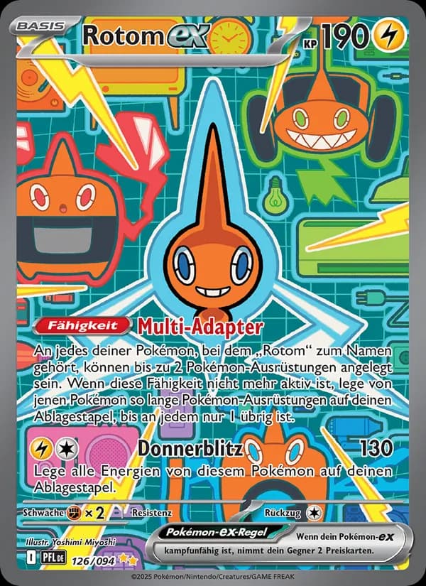 Rotom-ex card in German