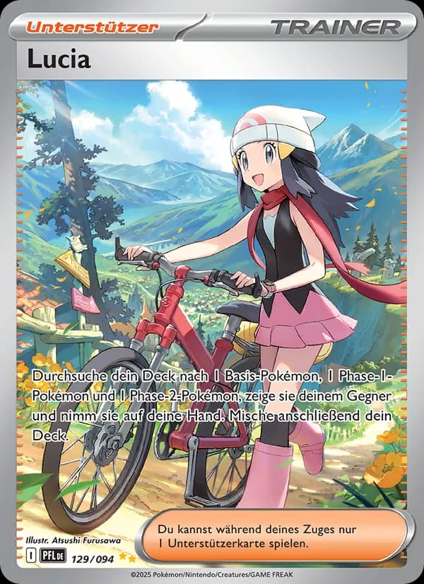 Lucia card in German