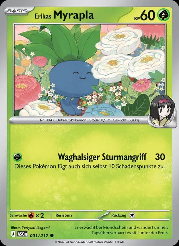 Erikas Myrapla card in German