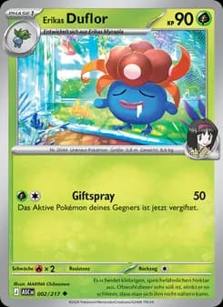 Erikas Duflor card in German