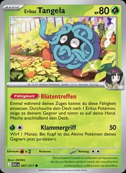Erikas Tangela card in German